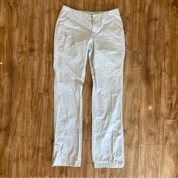COLUMBIA Women’s Tan Straight Leg Utility Pants Cotton Size 4 - Picture 1 of 12